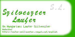 szilveszter laufer business card